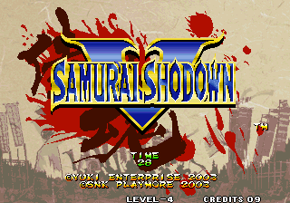 Samurai Shodown V + Samurai Spirits Zero (set 1) Title Screen